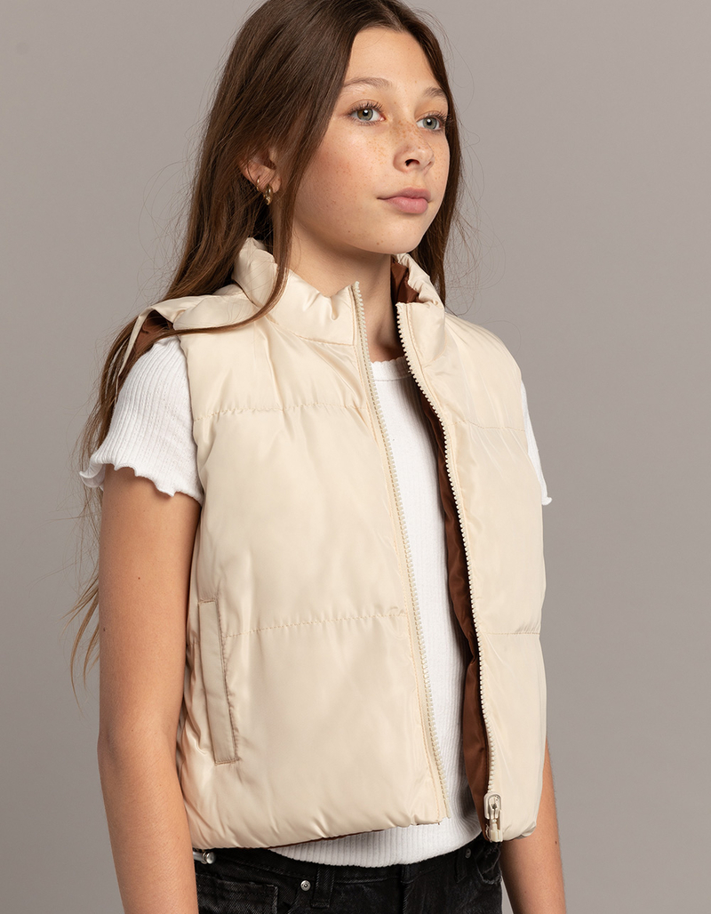 RSQ Girls Reversible Puffer Vest image number 5