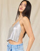 WEST OF MELROSE Chain Mail Womens Halter Top image number 2