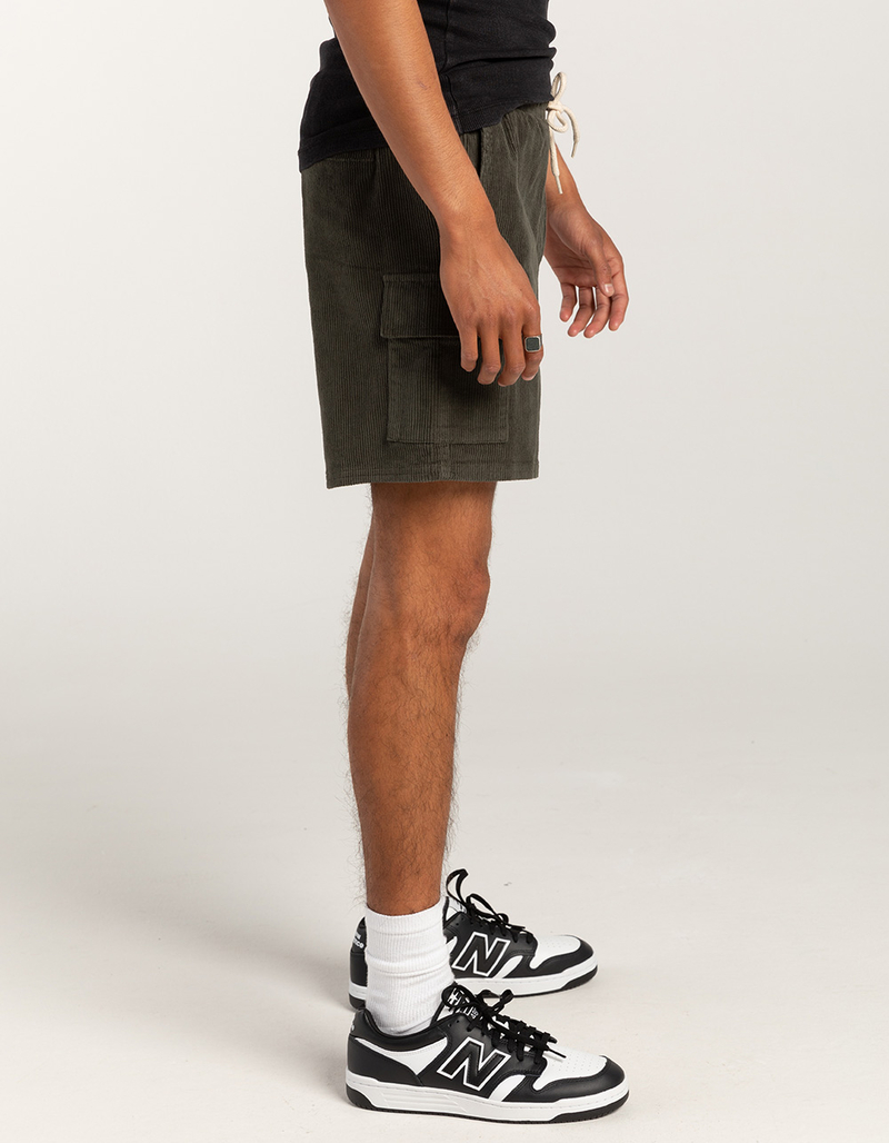 RSQ Mens Cord Cargo Pull On Shorts image number 4