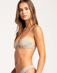 RSQ Womens Textured Stripe Underwire Bikini Top image number 3