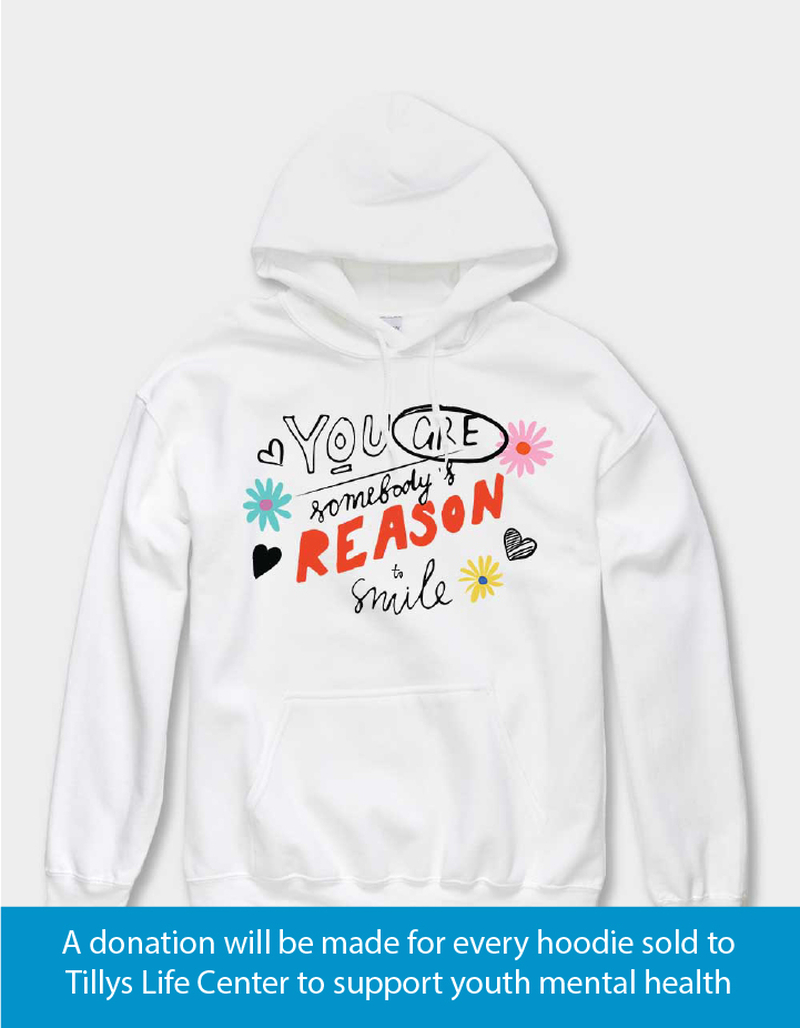 TLC x Mental Health Month You Are The Reason Unisex Hoodie image number 0