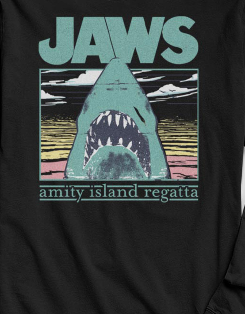 JAWS Comfort Amity Island Logo Unisex Long Sleeve Tee image number 1