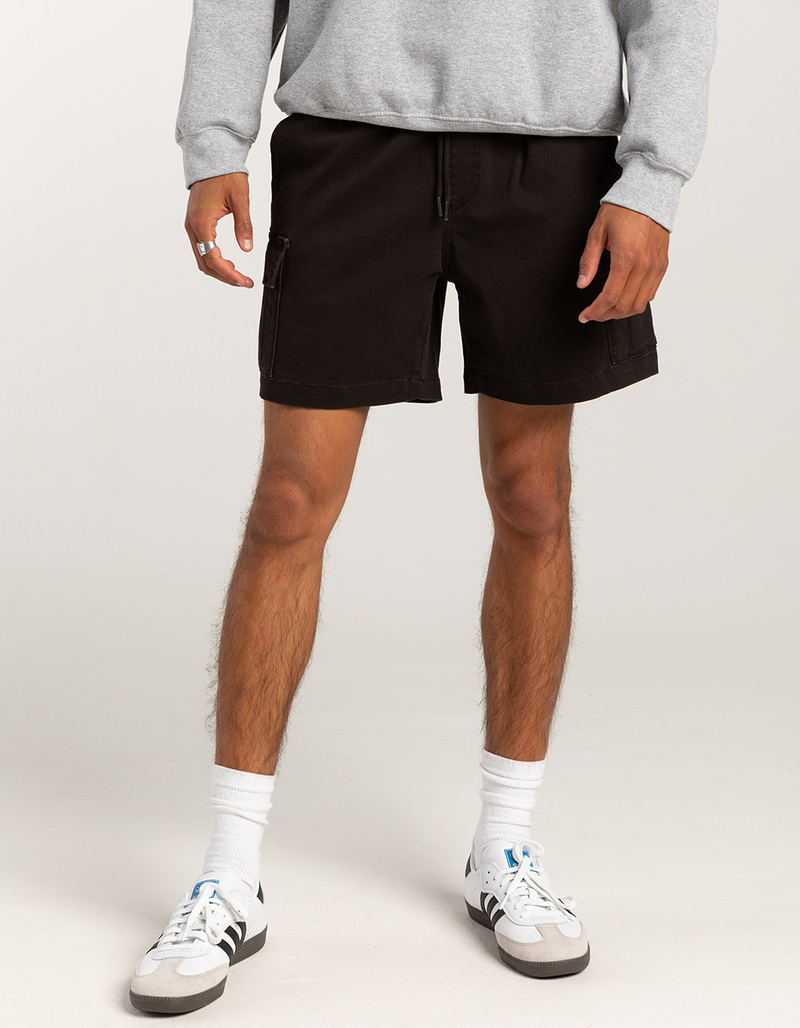 RSQ Mens Cargo Twill Pull On Shorts image number 7