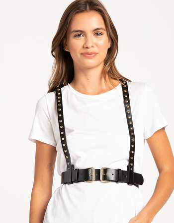 Studded Womens Harness Belt