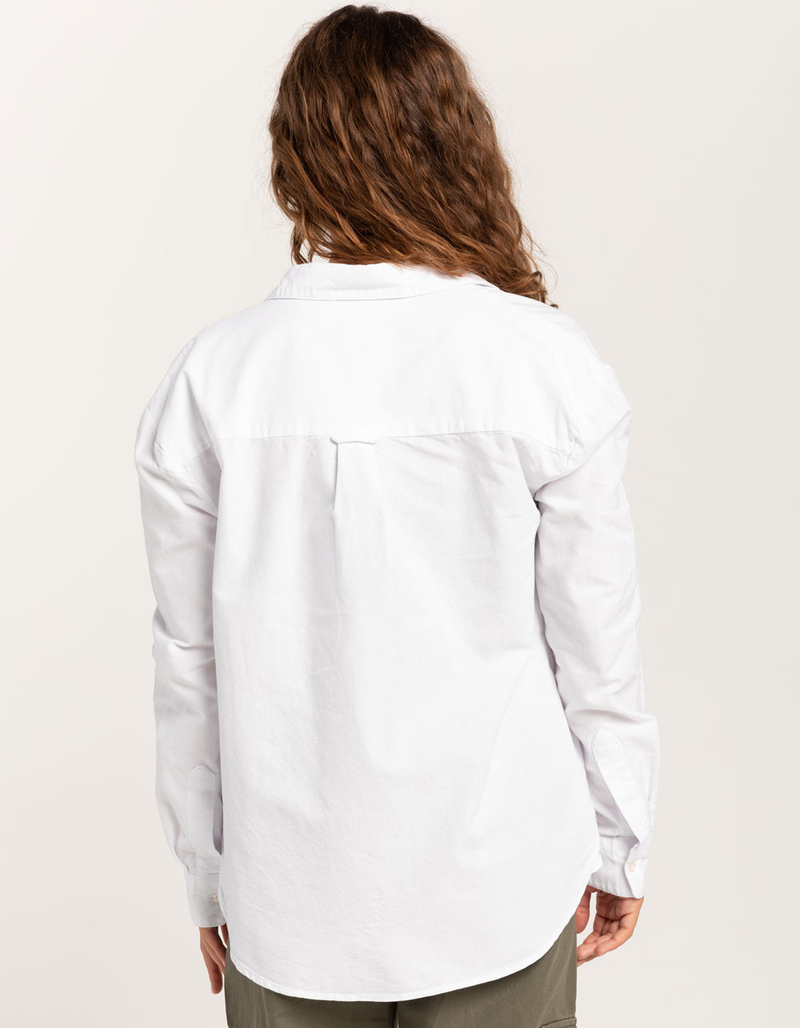RSQ Womens Solid Oxford Shirt image number 3