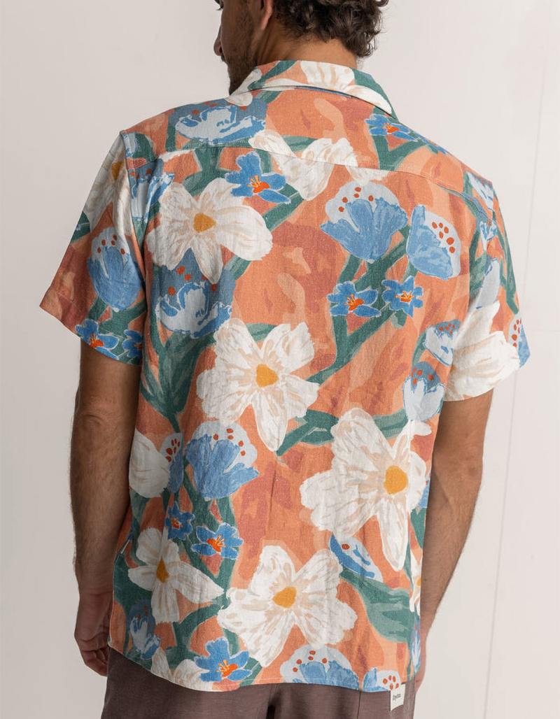 RHYTHM Lost Orchid Mens Button Up Shirt image number 2