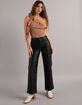 WEST OF MELROSE Faux Leather Womens Cargo Pants image number 1