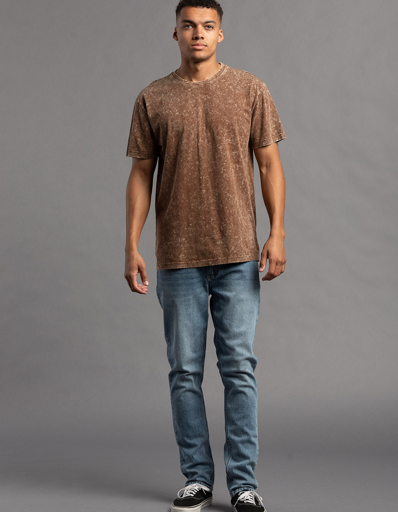 RSQ Mens Acid Wash Oversized Tee image number 5