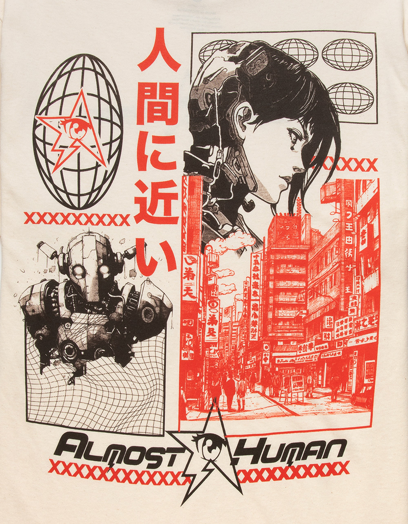 ALMOST HUMAN Peace Mens Tee image number 2