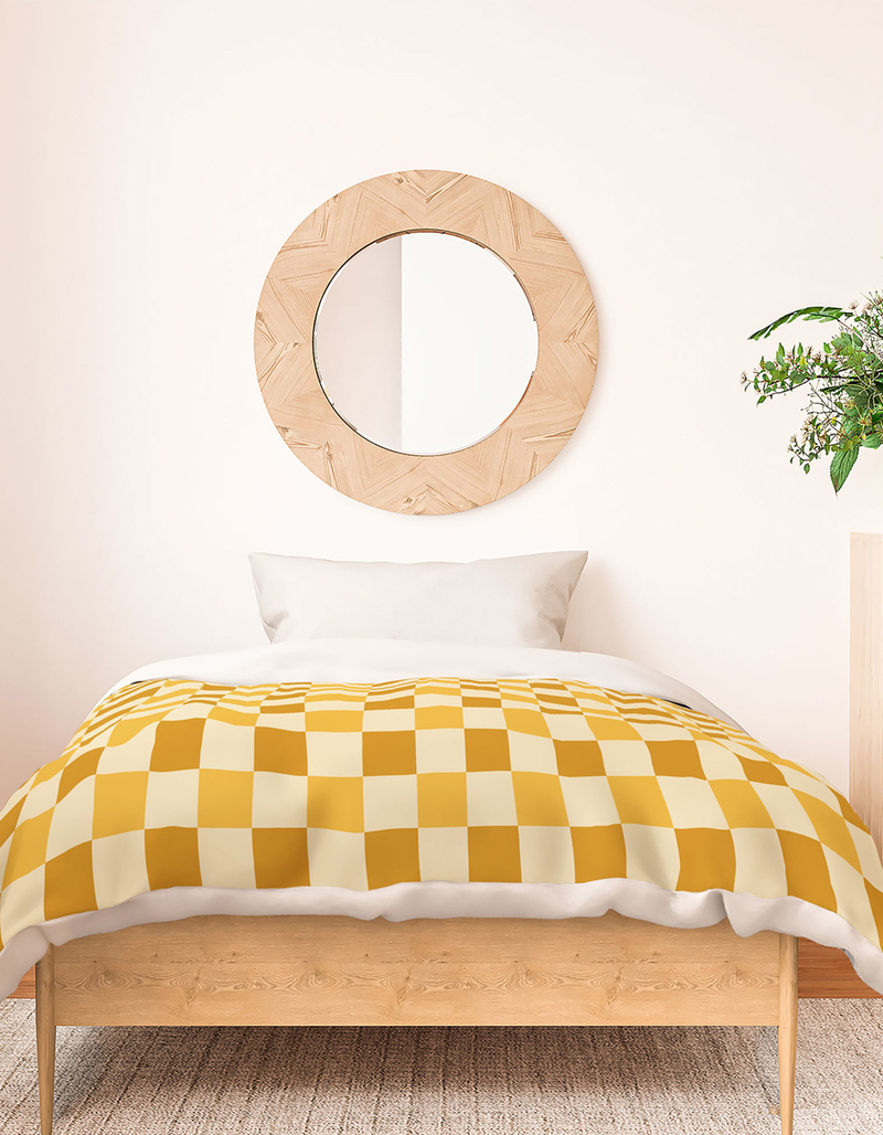 DENY DESIGNS By Brije Yellow Crossings Twin XL Duvet Cover image number 0