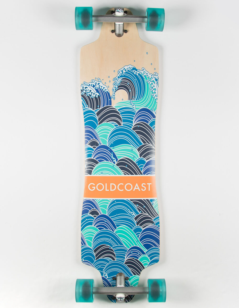 GOLDCOAST Swell Drop Through 36" Longboard Skateboard image number 0