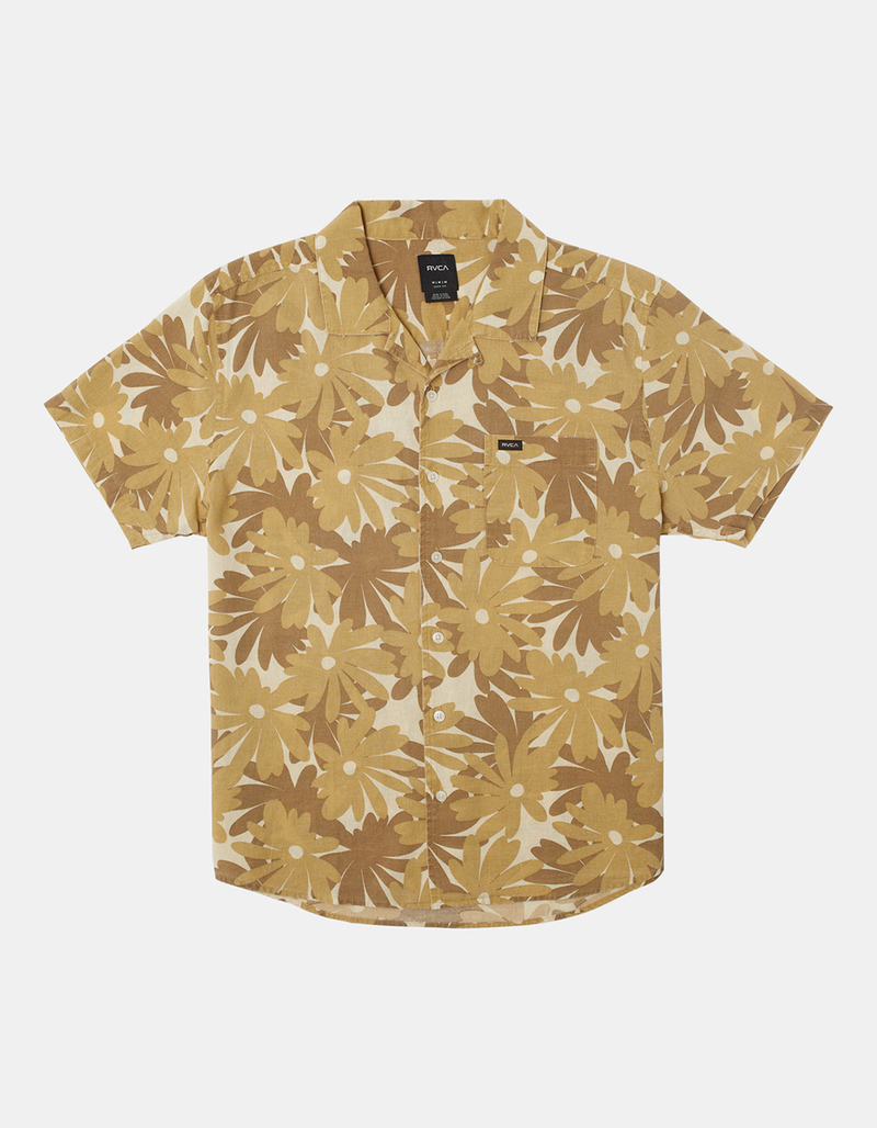 RVCA Pop Floral Mens Button Up Shirt image number 0