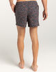 RSQ Mens Ditsy Floral 5" Swim Shorts image number 5