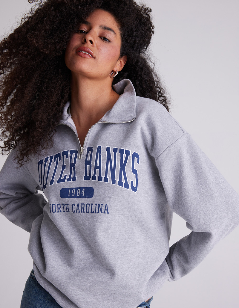 FULL TILT Half Zip Outer Banks Womens Sweatshirt image number 0