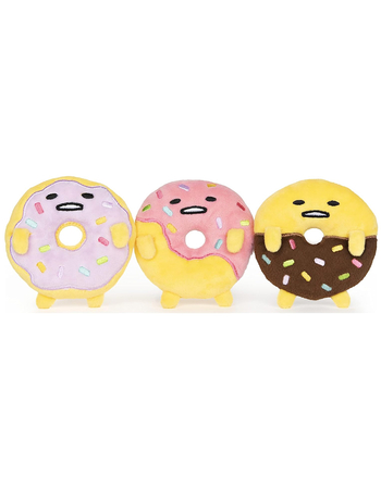 SANRIO Gudetama Donut Collector Set 3 Pack Plush Toys
