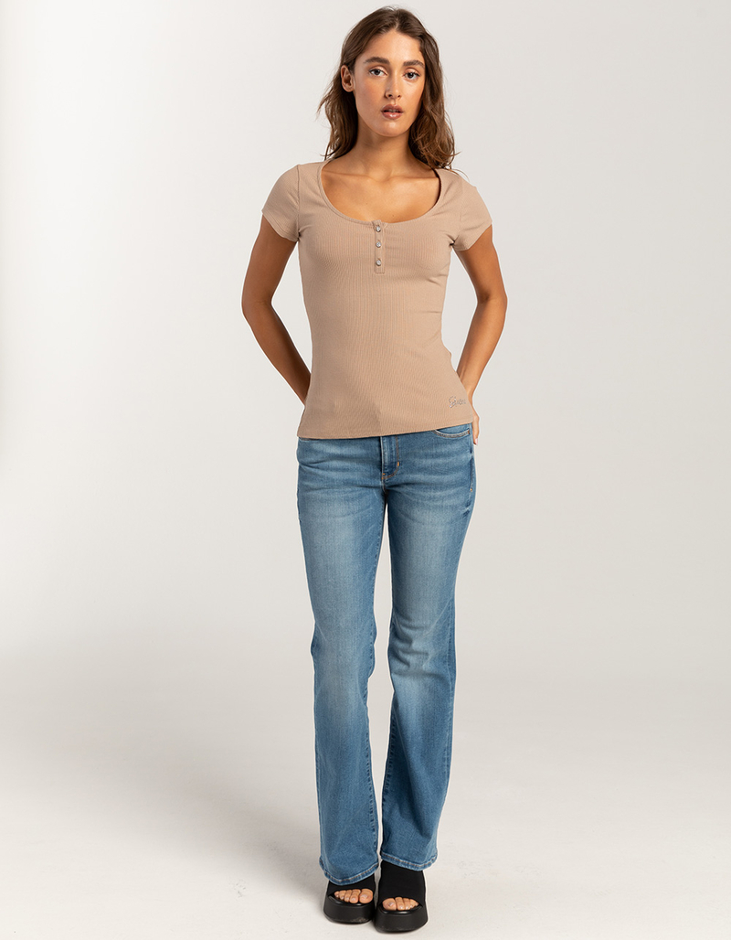 GUESS Eco Karlee Womens Henley Tee image number 4