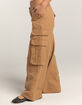 RSQ Womens Mid Rise Wide Leg Twill Cargo Pants image number 3