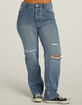 RSQ Womens High Rise Straight Leg Jeans image number 7