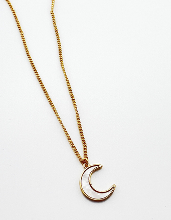 DO EVERYTHING IN LOVE 14K Gold Dipped Layered Moon & Star Necklace