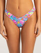KULANI KINIS Rio Rainbow V High Leg Cheeky Bikini Bottoms image number 2