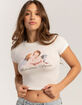 RSQ Womens Pointelle Cherub Baby Tee image number 2