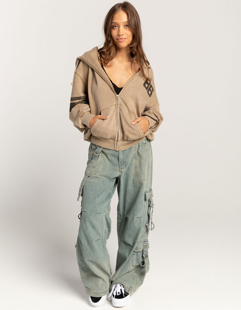 BDG Urban Outfitters Dusty Womens Oversized Zip Up Hoodie image number 1