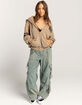 BDG Urban Outfitters Dusty Womens Oversized Zip Up Hoodie image number 2