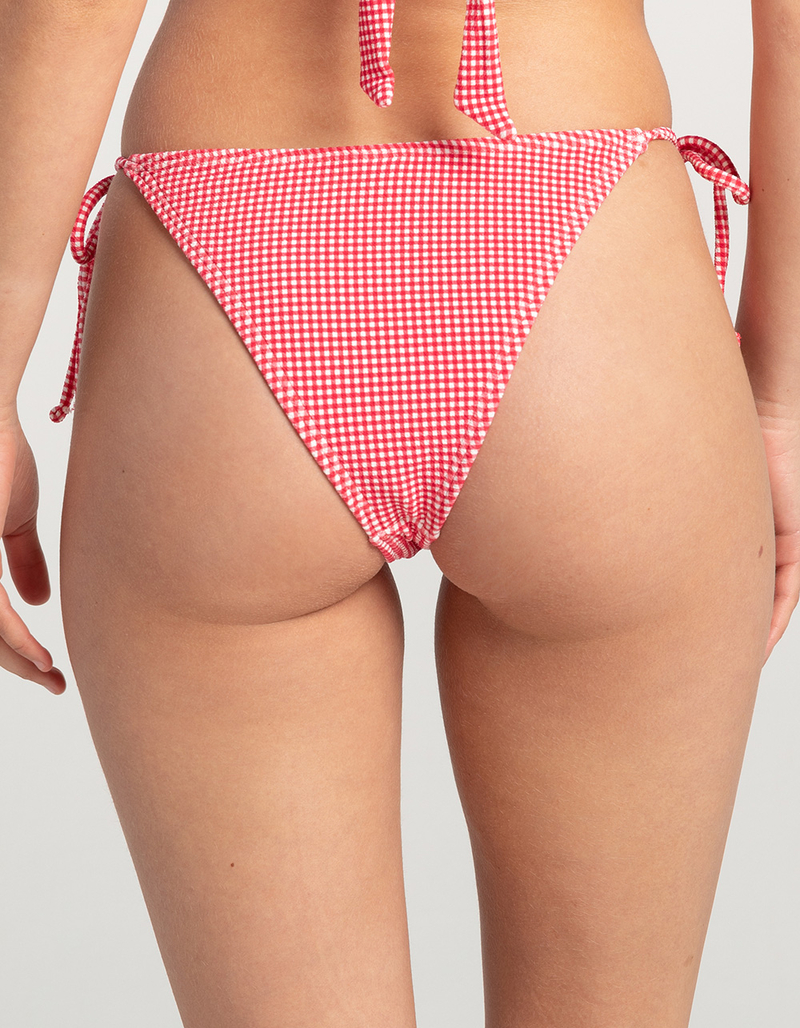DAMSEL Texture Tie Side Bikini Bottoms image number 3