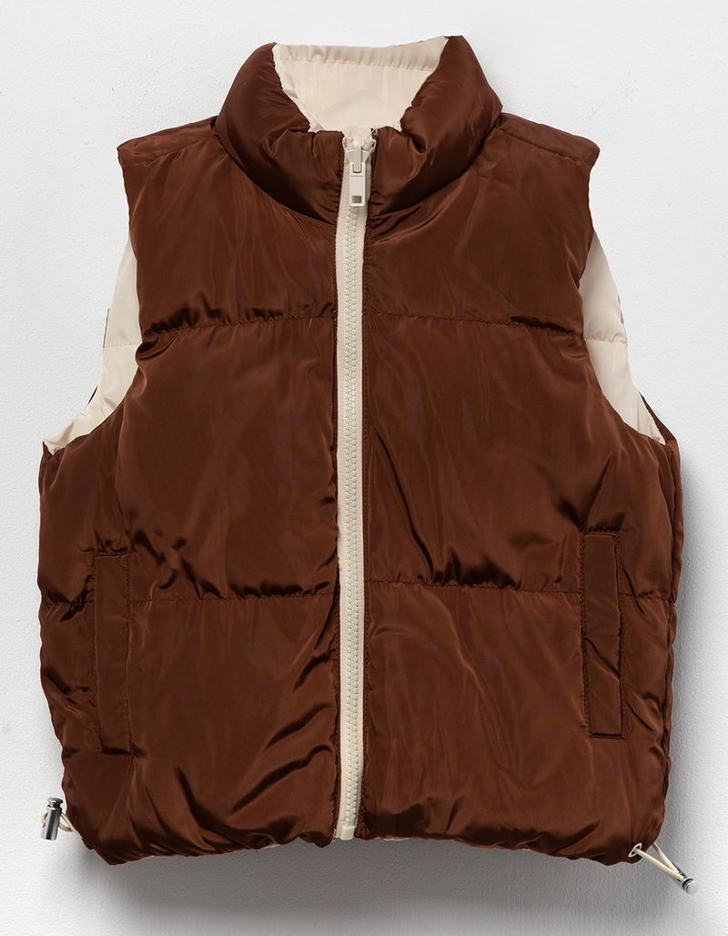 RSQ Girls Reversible Puffer Vest image number 1