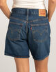 LEVI'S 501 Mid Thigh Womens Denim Shorts - Pleased To Meet You image number 4