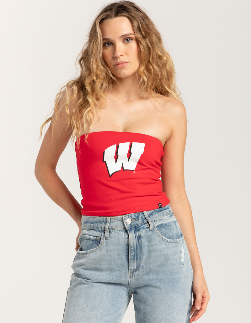 HYPE AND VICE University of Wisconsin Womens Tube Top image number 0