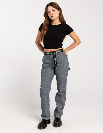 DICKIES Womens Belted Carpenter Pants Primary Image
