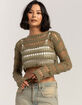 BDG Urban Outfitters Laddered Cobweb Womens Crop Sweater image number 1
