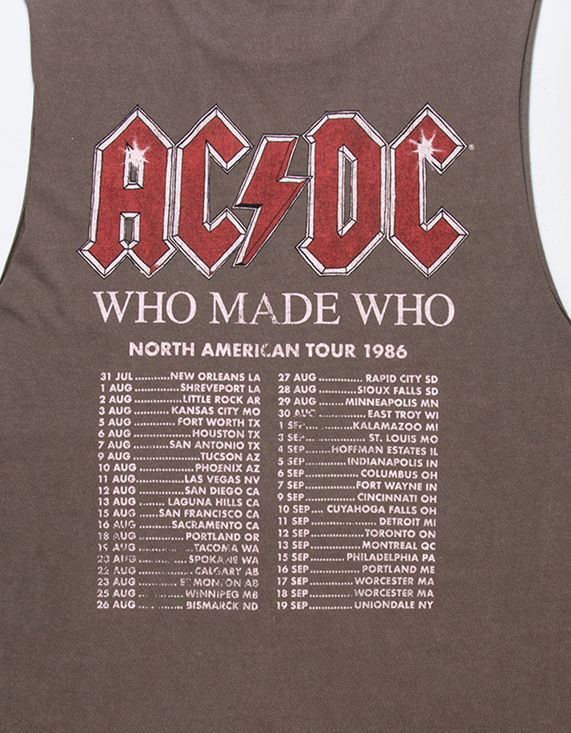 AC/DC Who Made Who Tour Mens Muscle Tee image number 2