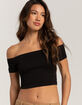 RSQ Womens Seamless Off The Shoulder Top image number 2