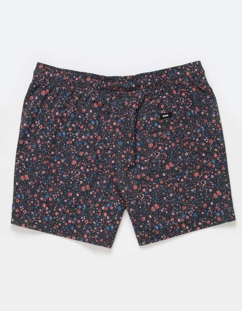 RSQ Mens Ditsy Floral 5" Swim Shorts image number 9