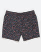 RSQ Mens Ditsy Floral 5" Swim Shorts image number 10