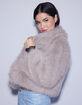 WEST OF MELROSE Cropped Womens Fur Coat image number 2