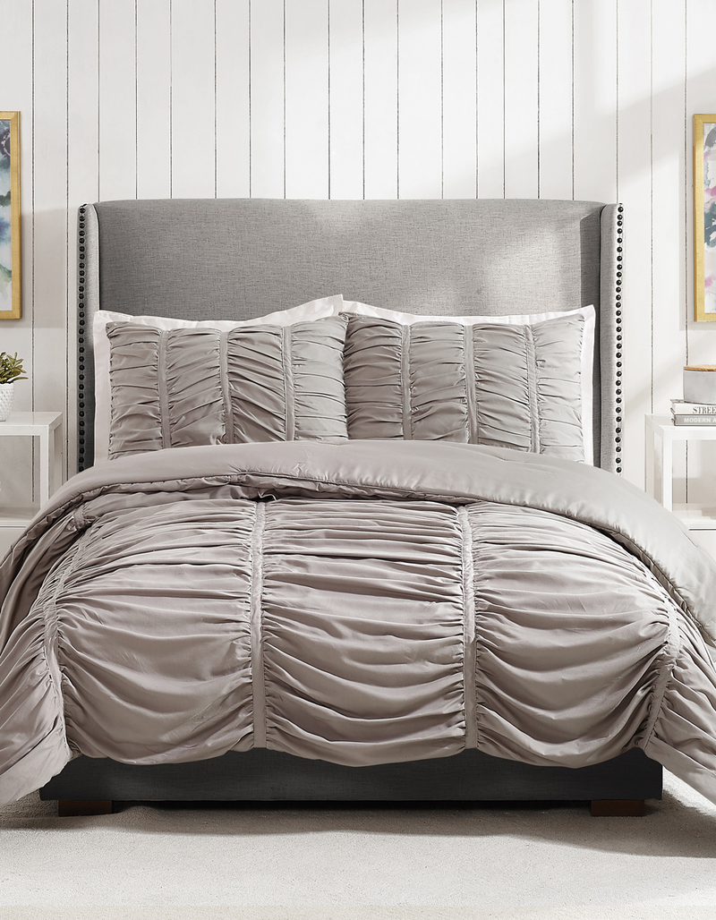 Ruched Twin/Twin XL Comforter Set image number 0