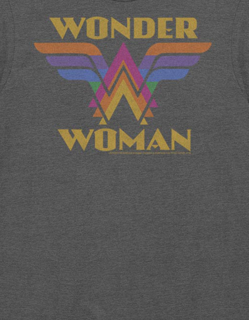 WONDER WOMAN Rainbow Logo Unisex Tee image number 1