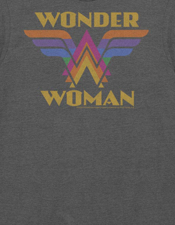 WONDER WOMAN Rainbow Logo Unisex Tee
