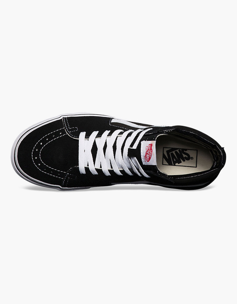 VANS Sk8-Hi Black & White Shoes image number 2