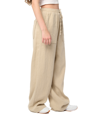 BLANK NYC Pull-On Linen Pant