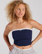 RSQ Womens Lace Trim Tube Top image number 1