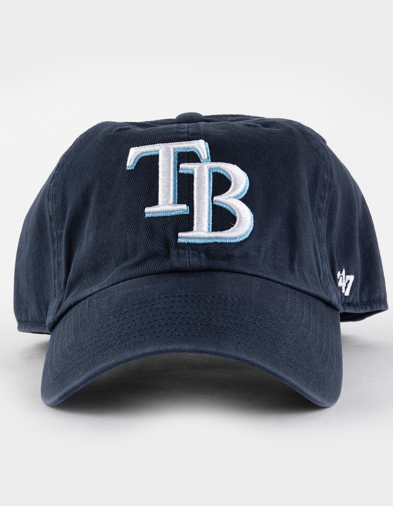47 BRAND Tampa Bay Rays '47 Clean Up Strapback Hat image number 1