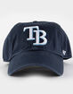 47 BRAND Tampa Bay Rays '47 Clean Up Strapback Hat image number 2