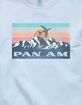 PAN AM Mountain Stripes Distressed Unisex Crewneck Sweatshirt image number 2