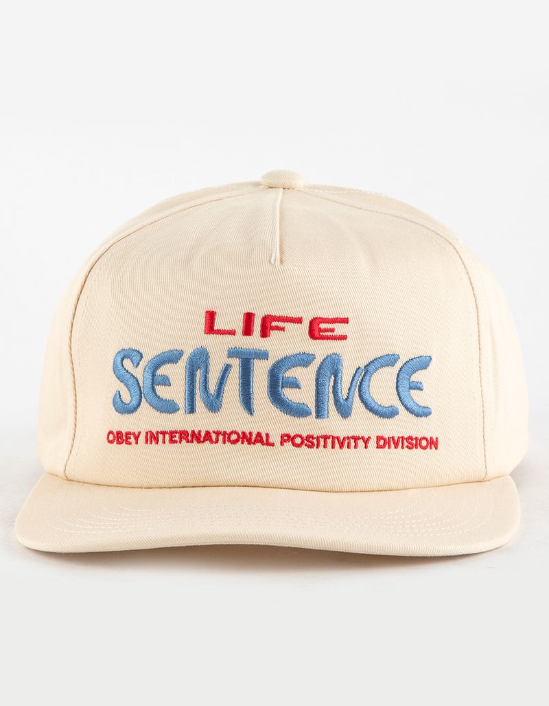 OBEY Life Sentence Snapback Hat image number 1