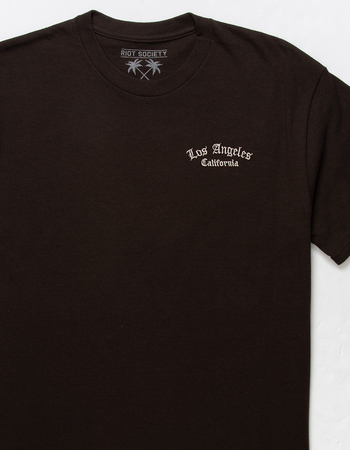 RIOT SOCIETY Los Angeles Embroidered Mens Tee