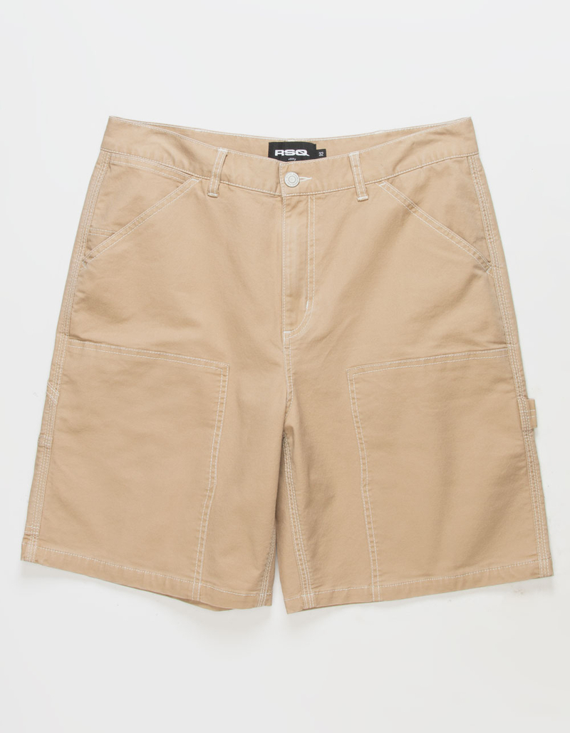 RSQ Mens Utility Canvas Shorts image number 2